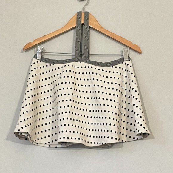 Anthropologie Tops - Postal Stamp Anthropologie Black & White Polka Dot Crop Top